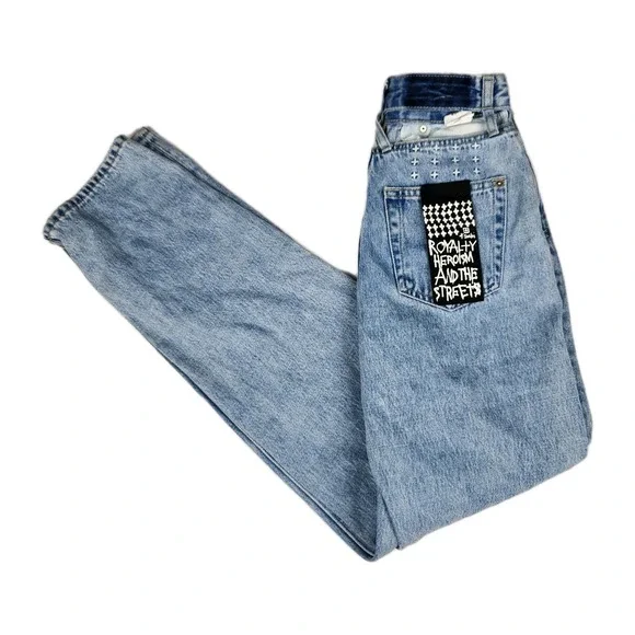 Ksubi Jeans Womens Size 23 Playback Authentik Kut Out High Rise Blue Denim
